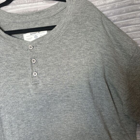 Spentex Shirt FR Flame Resistant ARC Rated HRC2 Henley long sleeve Mens XL Gray - Picture 8 of 12